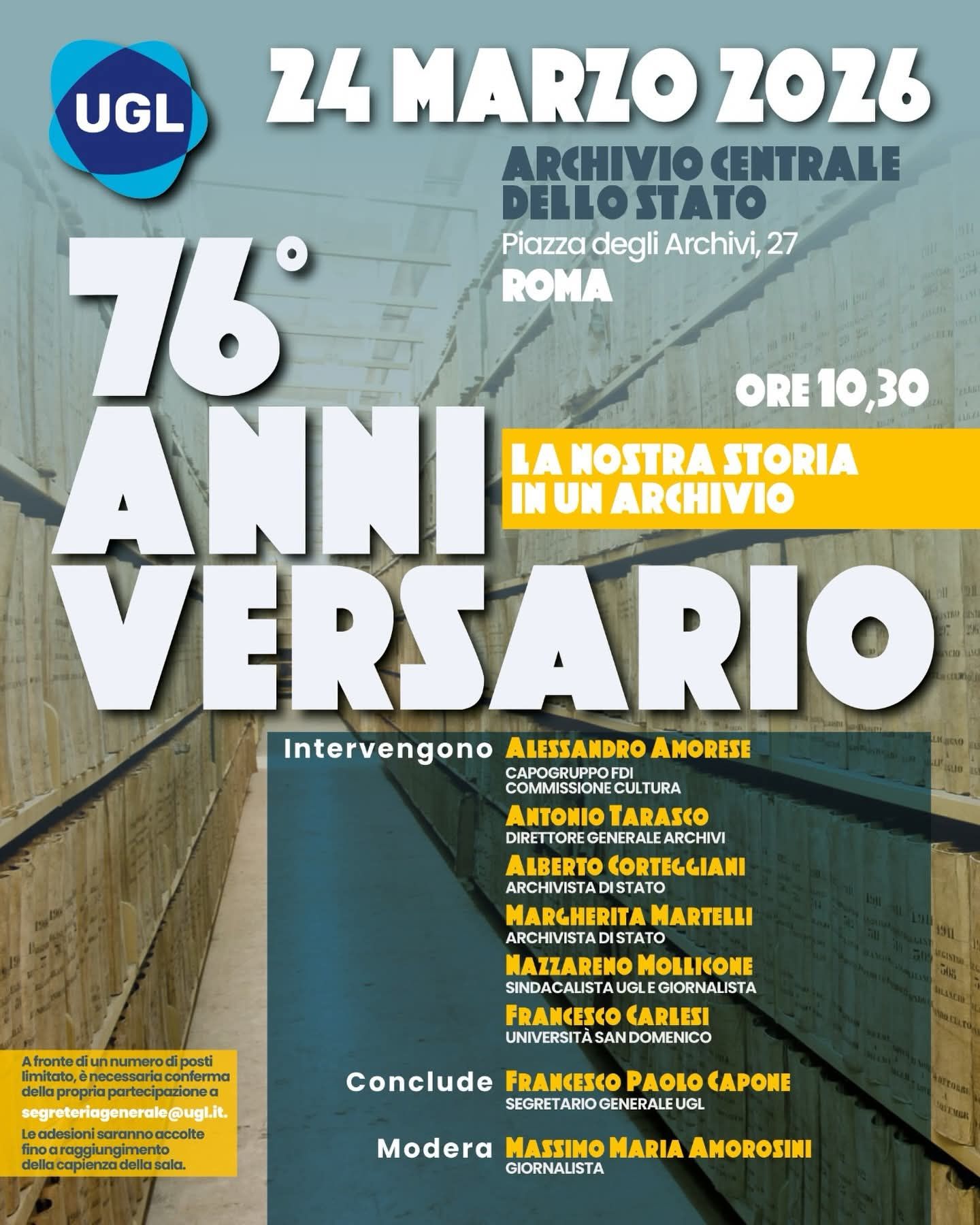 Tanti auguri amata Unione Generale del Lavoro.